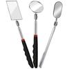 Three-piece Telescopic Inspection Mirror Set Retractable Mechanic's Tool Belt360°Total Length When the Rotation Function Is extended35Inch-sized