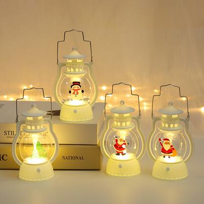 Dekoracja Świąteczna LED Ręczna Lampka Symulacja Koń Światło Elektroniczna Mała Lampka Olejowa Prezent Świąteczny Ozdoba na Biurko Zawieszka Mała Lampka Nocna
