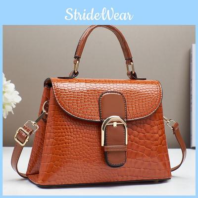 Pu Small Square Bag With Printed Design For Daily Use Womens Casual Handbag