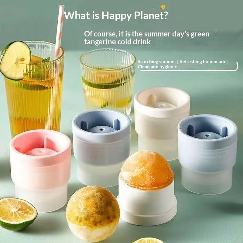 10Pcs Silicone Round Ice Hockey Mold Maker Large Spherical Ice Cube Grinder Suitable For Bar Home Kitchen Supplies