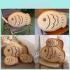 Fish Butter Cute Cookies Taiyaki Plush Cushion With Embroidered Design Girls For