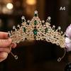 Bling Rhinestone Bridal Wedding Crown Princess Style Tiara Elegant Bridal Headwear for Prom Pageant Wedding