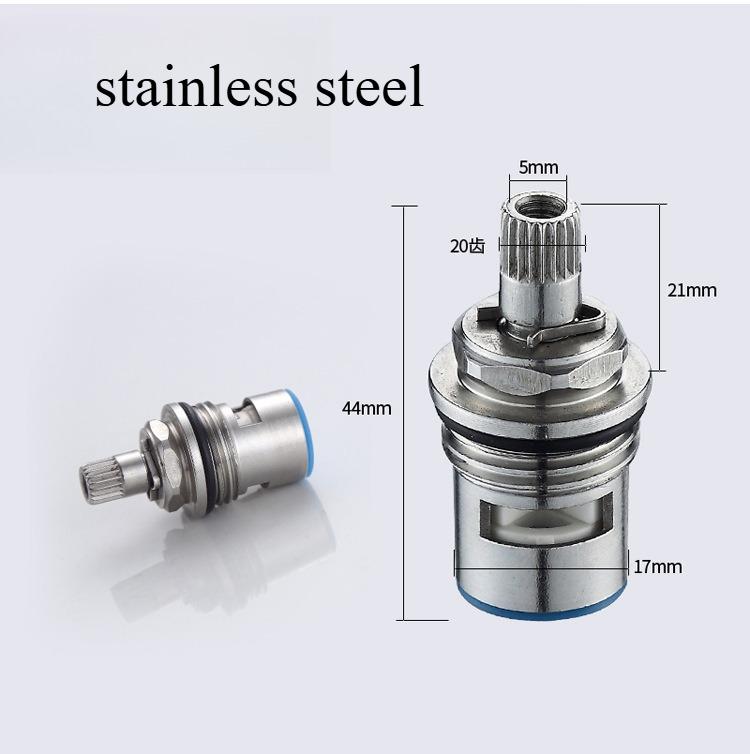 1 Universal Replacement Tap Valves Brass Ceramic Disc Cartridge Inner Faucet Valve for Bathroom, Clockwise or Anti-clockwise