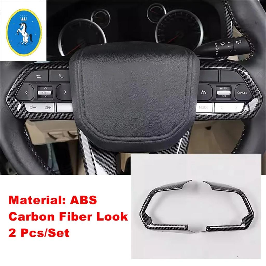 ABS Auto Steering Wheel Bottom Decor Frame Cover Trim For Toyota Land Cruiser 300 LC300 - 2025 Interior Refit Accessories