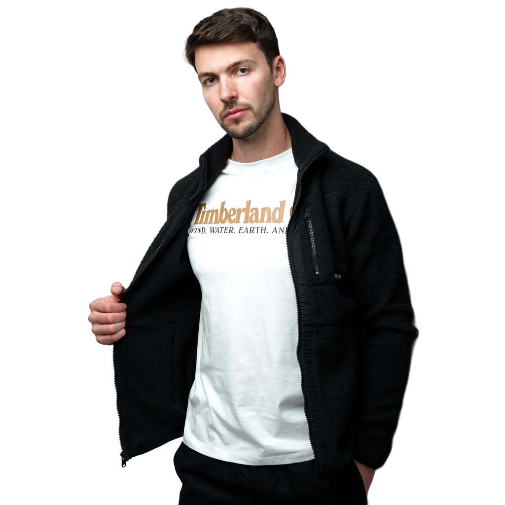 Timberland Men's Mix Media Sherpa Fleece Jacket