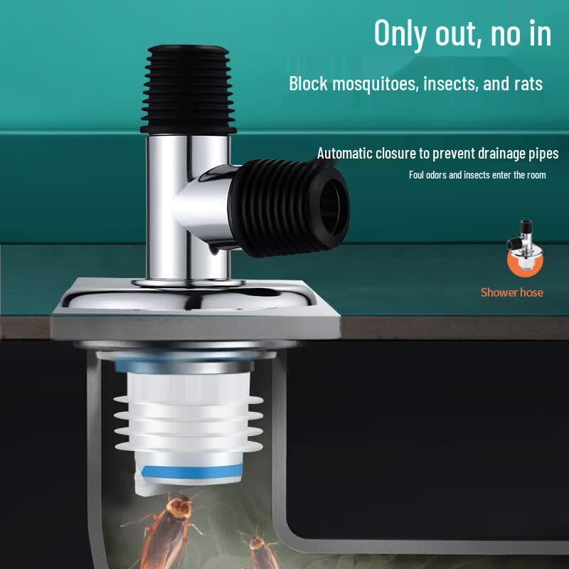 GUYU Anti-Odor & Overflow Floor Drain 3-Way Connector Floor Drain Three-Way