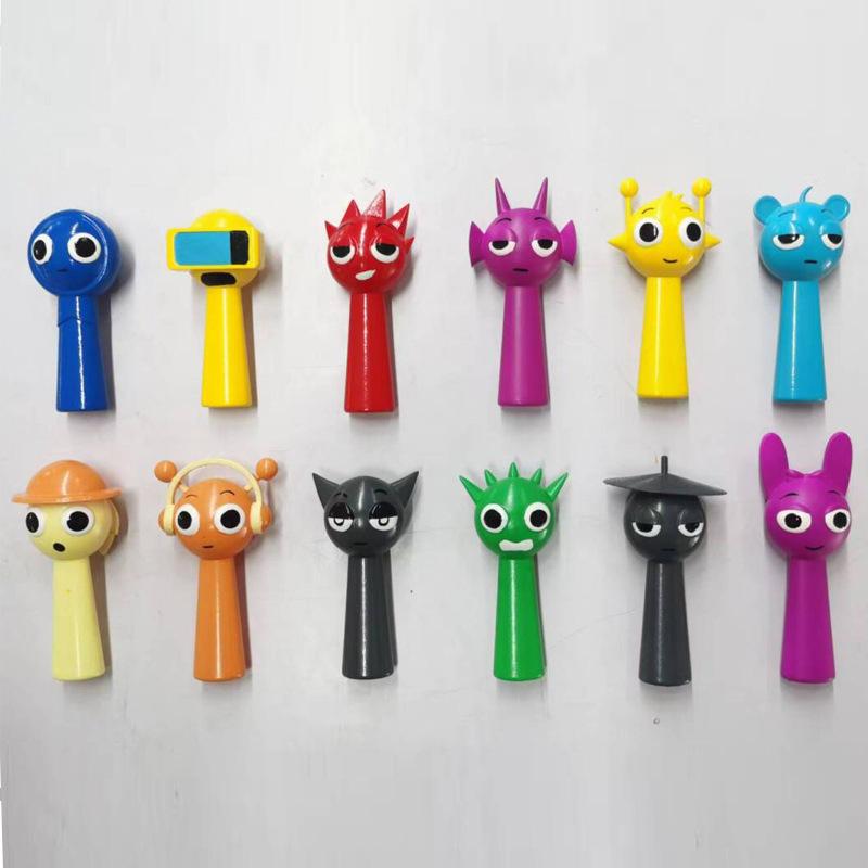 Figure Action Sprunki Model Toys Kids Gift Game Peripheral Cake Decorations