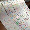 Mushroom Pattern PET Sticker Tapes Basic Material Removable Stationery Stickers Waterproof DIY Graffiti Star Decor Stickers