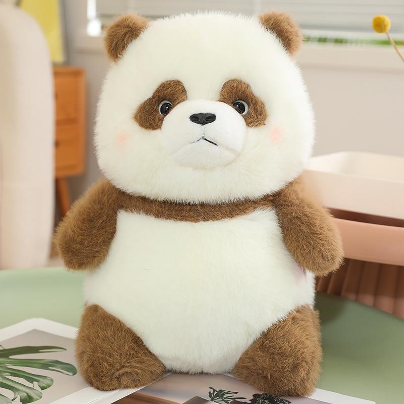 Golden Mink Bubble Panda Cute Toy Cartoon Giant Panda Grab Machine Doll Children's Holiday Gift Plush Doll