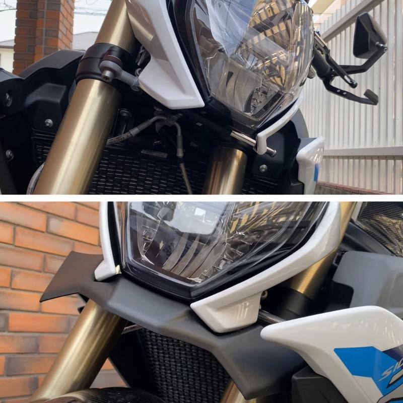 Strong ABS+Iron Aerodynamic Spoiler Kit Boosts Motorcycle Stability During High Speed Rides for Bike S1000R M1000 Use
