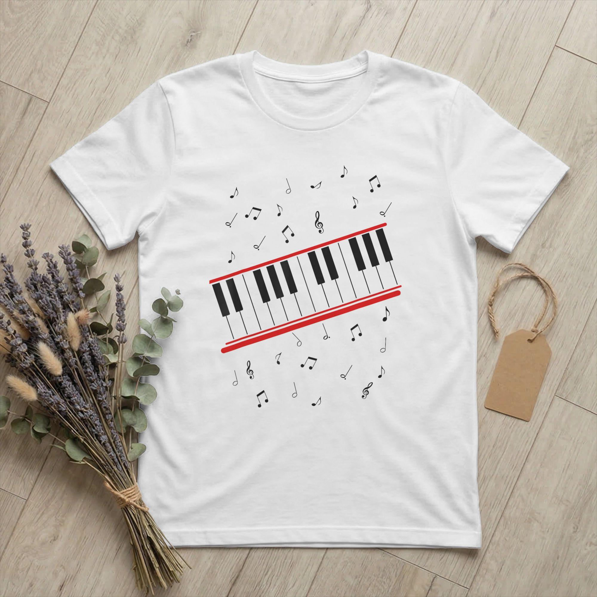 Piano Beat it Music Cosplay Costume Unisex T Shirt Funny Tee Shirt Short Sleeve Round Neck TShirts Cotton Graphic Clothing S