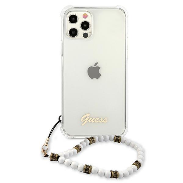 Guess Guhcp12Mkpswh Iphone 12/12 Pro 6,1 Transparent Hardcase White Pearl