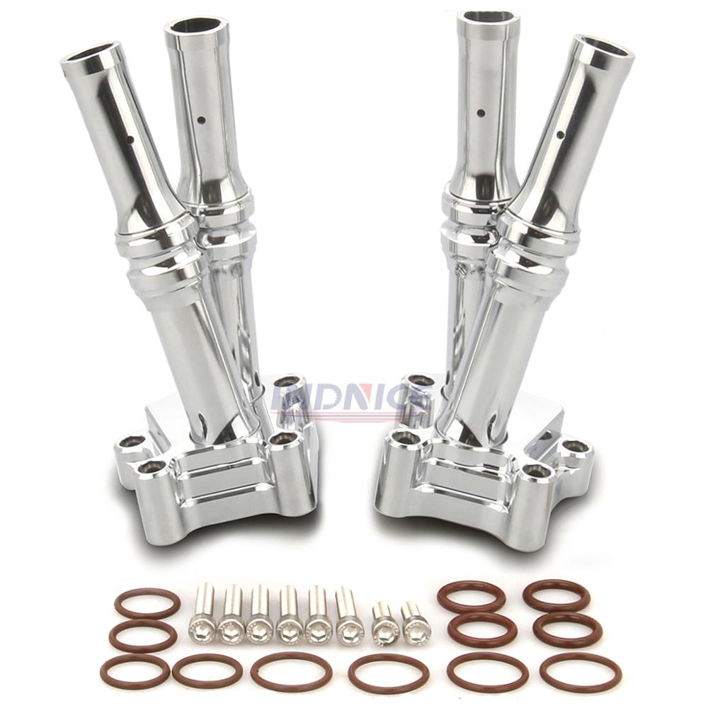 

Motocycle Chrome Gauge Twin Cam rocker transmission pushrod lifter Cover Softail