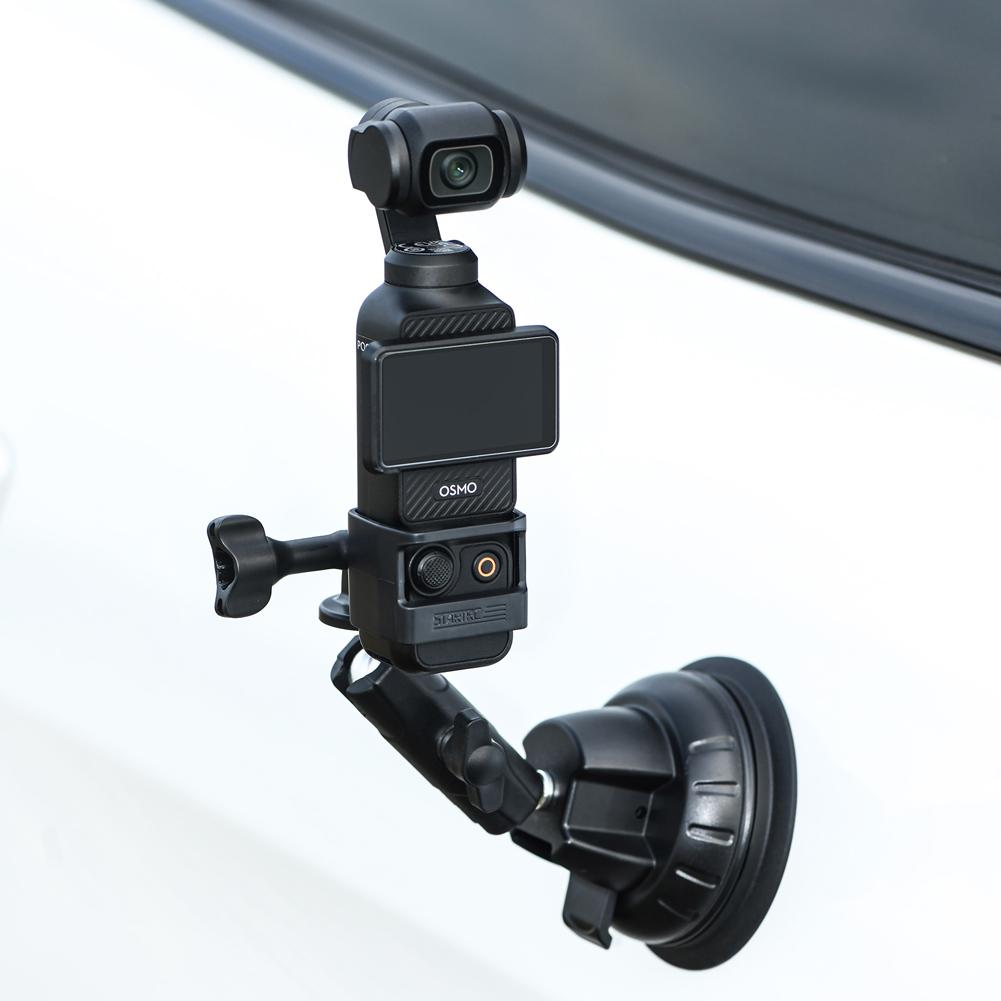 Suction Cup Camera Car Mount for DJI Osmo Pocket 3 Car Mount Suction Cup Windshield and Window Camera Holder Camera Accessories