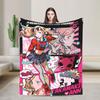 Soft Warm Blanket Picnic Animated Game P- Persona 5 Bedding Throws  Flannel Bedspread For Couch Chair Aesthetic Sofa Bed Cover