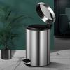 Shanqianqi 12L Stainless Steel Dual Compartment Pedal Trash Can
