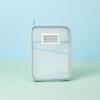 A4 Transparent Document Organizer L-Shaped Double Layer Nylon Mesh File Storage Bag