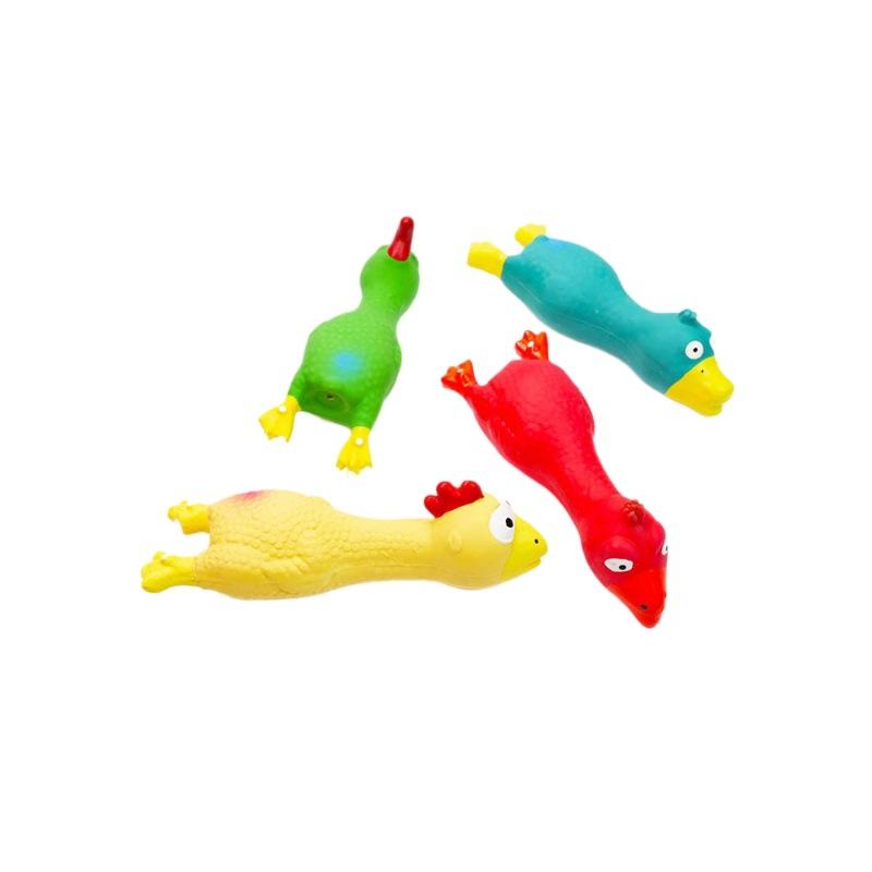 Pet Squeaky Chicken Toy - Funny Sound-Making Chew Toy for Dogs Cats,  Cute Animal Shape Pet Supplies for Puppies Kittens
