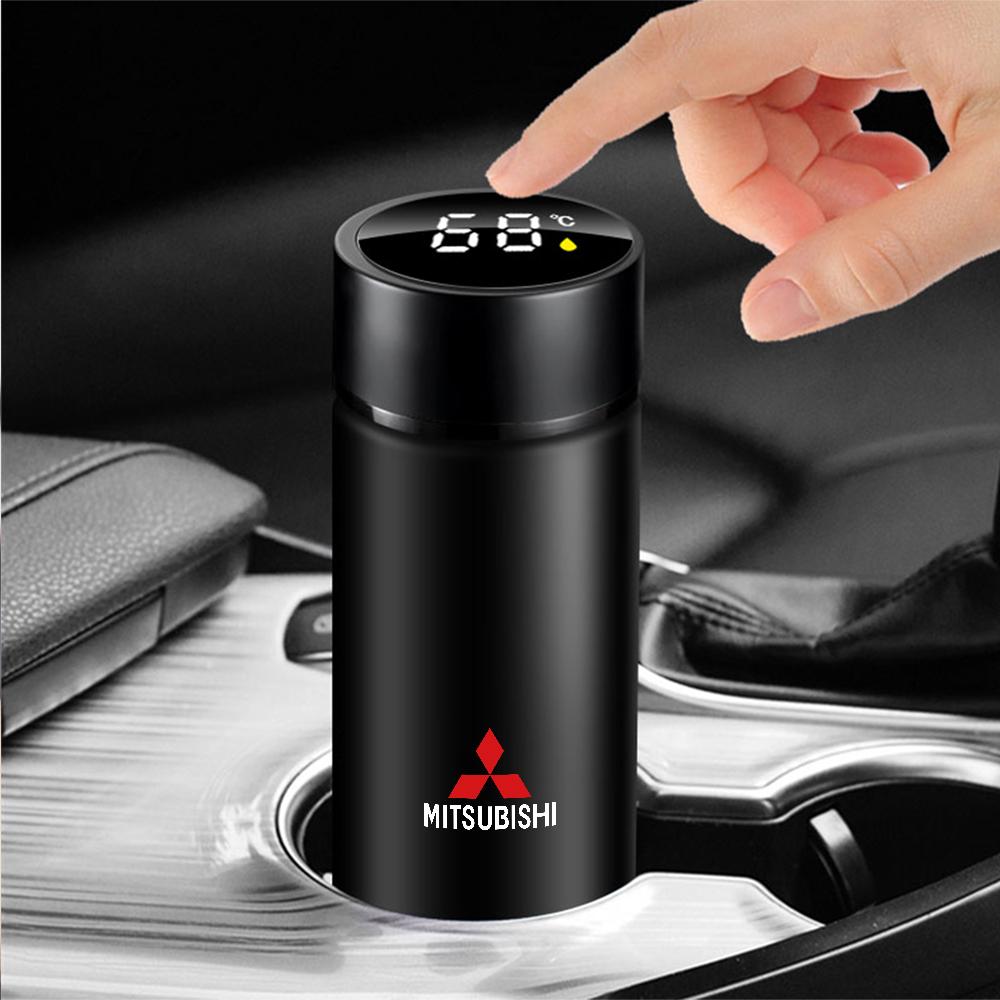 uldf10 Car Smart Thermos With Temperature Display Stainless Steel car accessories For Mitsubishi L200 EVO ASX Colt Eclipse Pajero