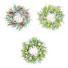 Hello Spring Wreath Flower Wreath Round Hanging Ornament Garland for Holiday Indoor Outdoor Window Front Door Home Decor