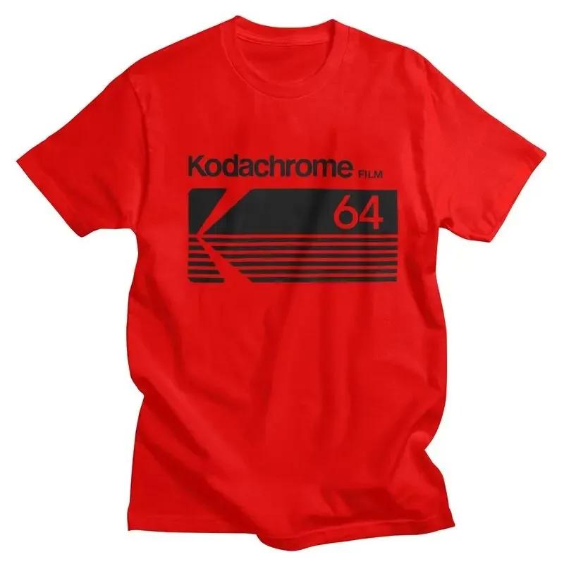 New Merch Fashion  Kodachrome Logo T Shirt Men Short-Sleeve Photographer T-shirts Summer Tee Tops Pure Cotton Oversized
