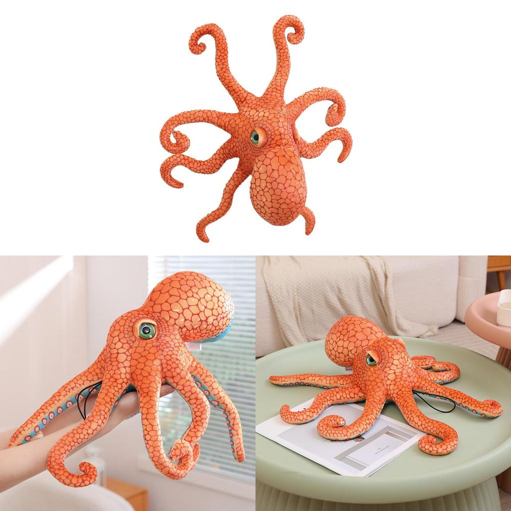 Realistisches Meeresbewohner Plüsch Oktopus Kissen Weiches Spielzeug Zum Verschenken