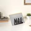 Metal Construction Mail Organizer Hollow Design Cutout Design Mail Holder Modern Style Stylish Design Letter Organizer