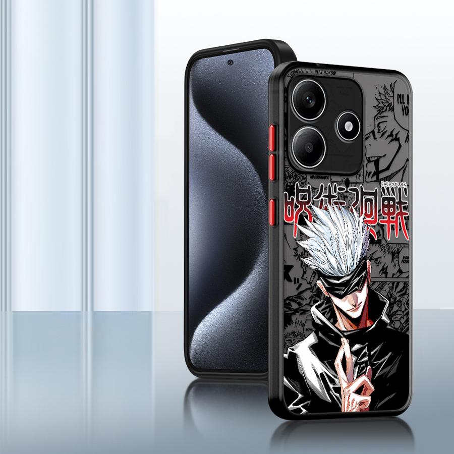 Japan Anime Jujutsu Kaisen Funda Back Phone Cover Case for Xiaomi Redmi Note 14 9S 13C 10 11 13 Pro Plus 14C A4 12