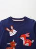 New Autumn Girls' Cute Animal Embroidery Hoodie - Mesh Long Sleeve Pullover for Small & Medium Children