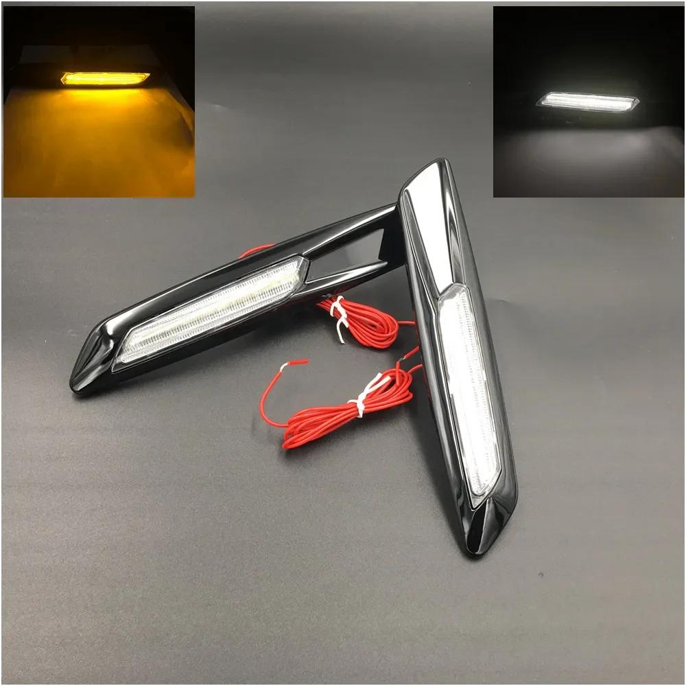 

Светодиодный боковой габаритный фонарь на крыло для Lexus GS300 ES350 Toyota Reiz 03-06 Crown 2003-2009 двухцветный белый и янтарный указатель поворота ДХО