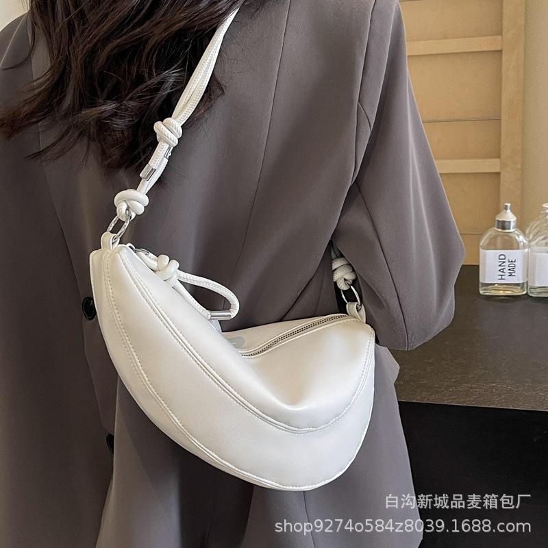 Explosive small bag women's 2025 new trendy personality shoulder bag texture and temperament soft face crossbody bag