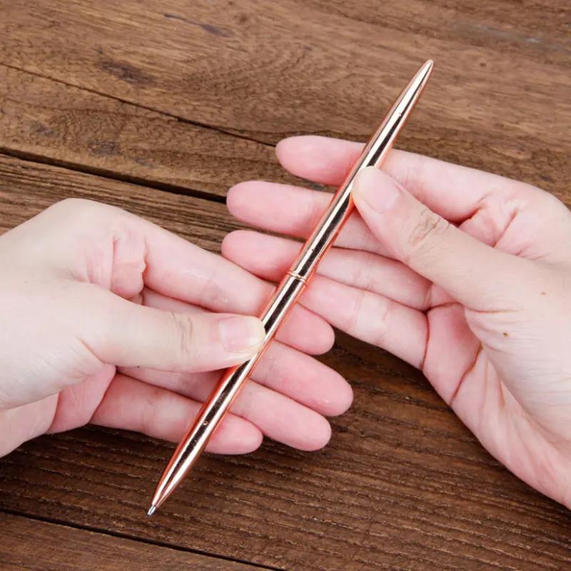 High Quality Metal Ballpoint Pen Luxury Ballpoint Pens for Writing Stationery Office School Pen Ballpen Black Blue Rotating Pen
