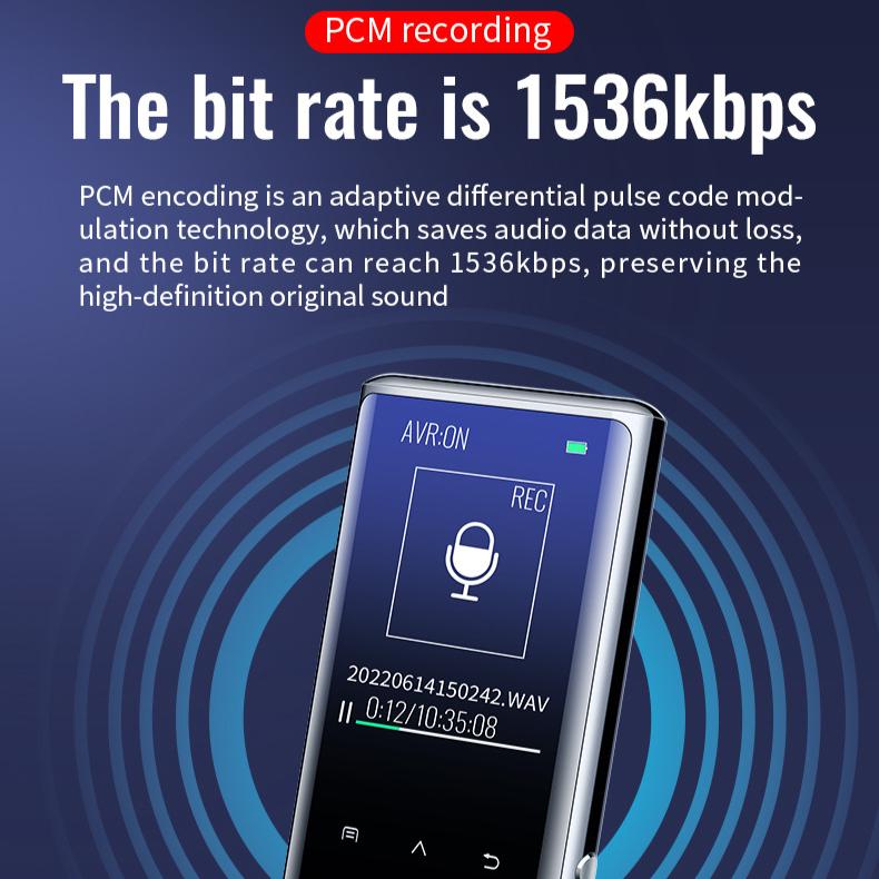 M27 One Click Recording High-definition Noise Reduction Recording Pen MP3 Voice To Text AI Intelligent Voice Control Pen