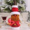 Cheerful Claus Santa Wine Bottle Sleeve Crafted From Durable Polyester Material