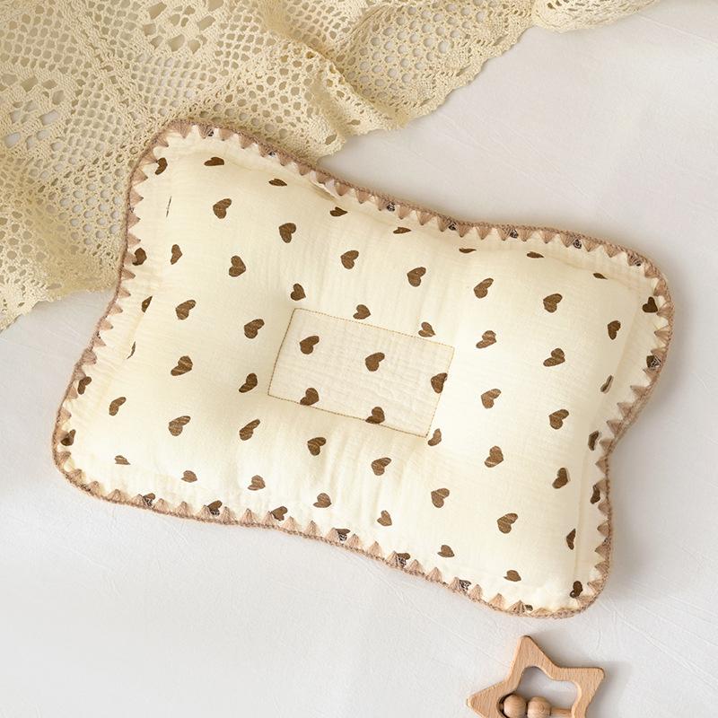 1 Piece Cotton Baby Bedding Pillow Soft And Breathable Newborn Pillow Provide Comfortable Rest For Boys Girls
