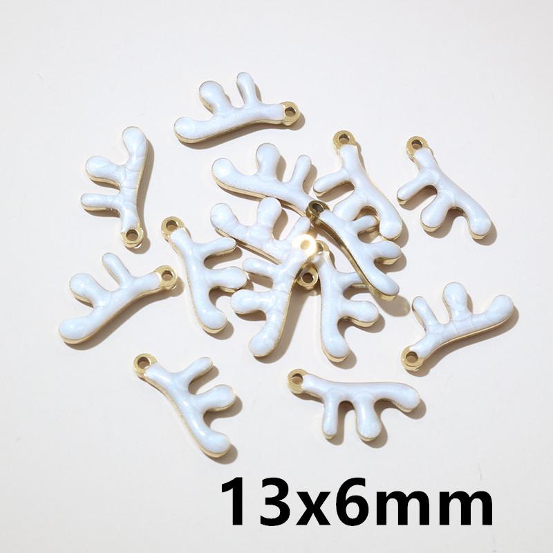 20pcs 11x9mm Stainless Steel Fish Enamel Charms Pendant Stainless Steel DIY Jewelry Making Accessories Findings