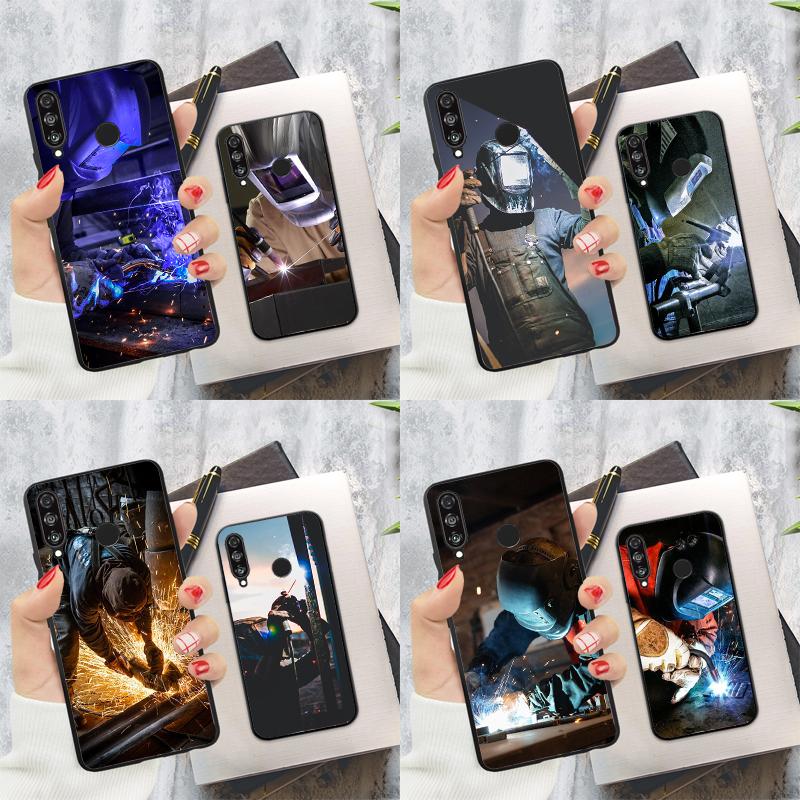 Welder Welding Hot Metal Worker For Huawei Nova Y60 Y70 Y90 Y61 Y91 3i 7i 8i 11i Nova 11 9 10 SE P20 P40 Lite P30 Pro Case