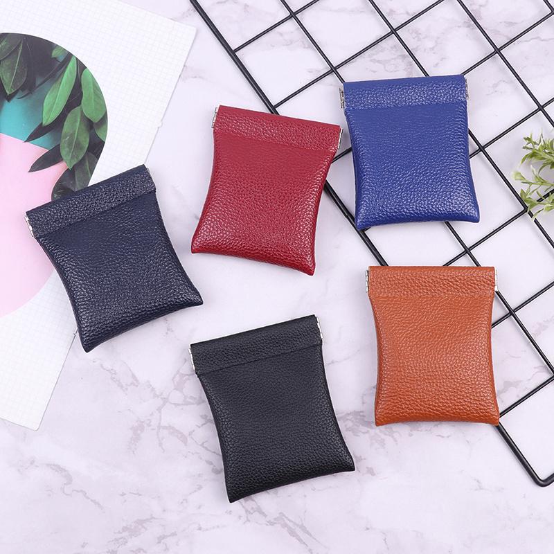 Pu Leather Coin Purse Minimalist Style Coin Change Pouch Small Storage Bag Personalized Coin Wallet