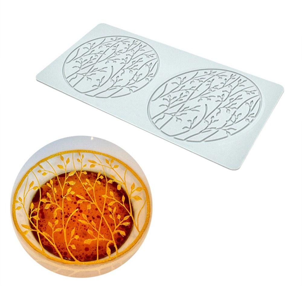Decoration Chocolate Stencil Cake Decorating Flower Wreath Cake Lace Mold Silicone Mould Lace Mat