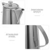1.5L Stainless Steel Cold Water Jug Kitchen Pitcher Ergonomic Handle Drip-Free Spout Multipurpose Beverage Pot for Home and