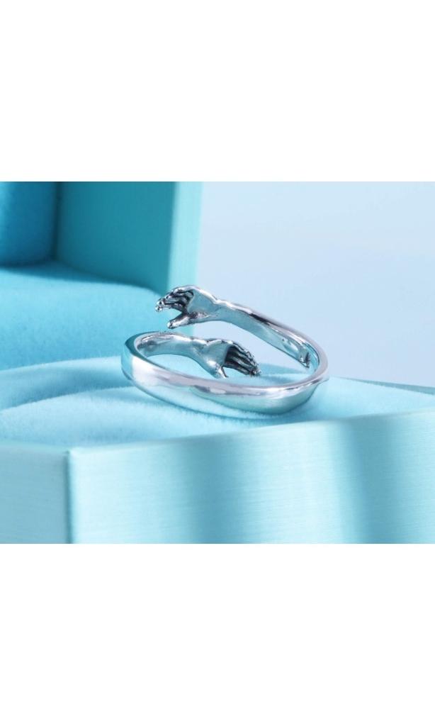 Women's Adjustable Sterling Silver Minimalist Ring