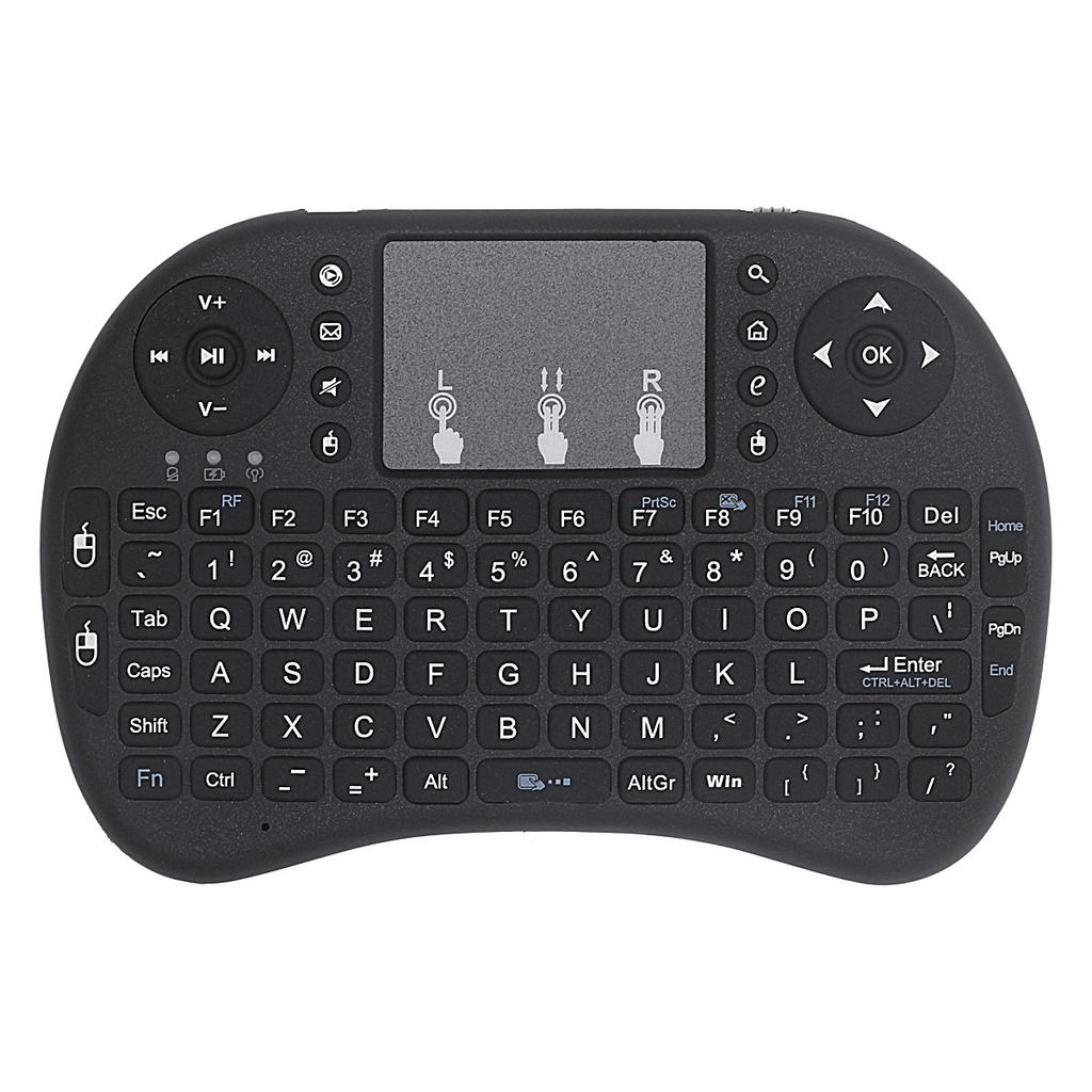 Arabic/German/French/Russian 2.4GHz Mini Wireless i8 Keyboard Touchpad AZERTY For Android TV Rechargeable Battery