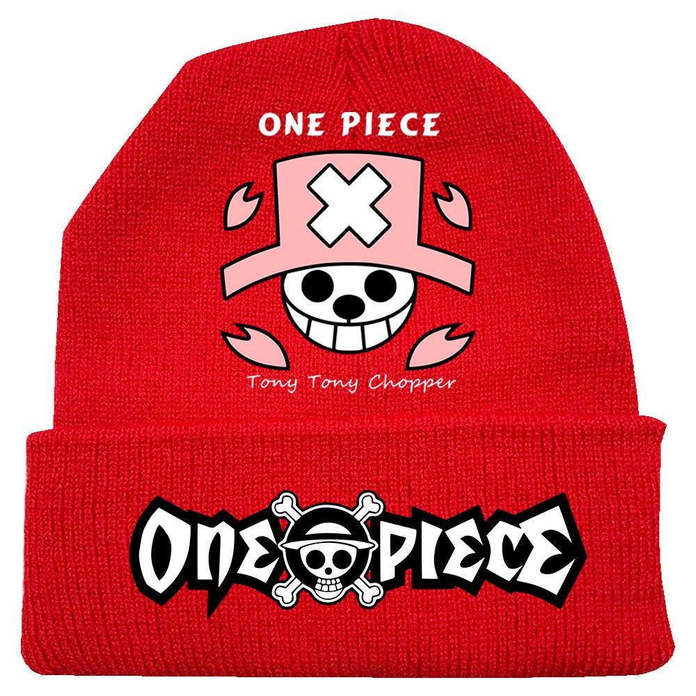 One Piece Anime Knit Hat: Warm Velvet Lined, Rolled Brim, Adult Outdoor Beanie