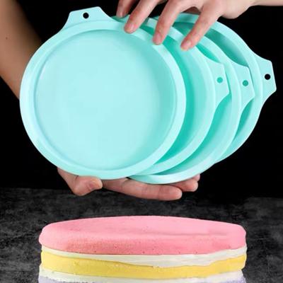Stampo per torta in silicone resistente al calore, foro per appendere, riutilizzabile, per cupcake, per uso alimentare