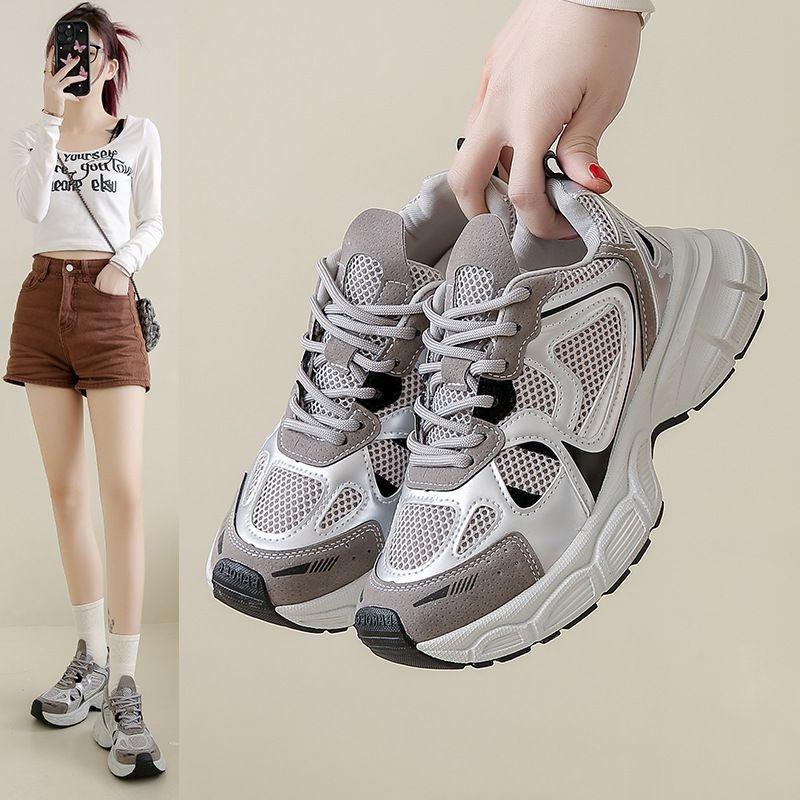 New dad shoes women's spring student sports running casual shoes platform heightening shoes women's shoes