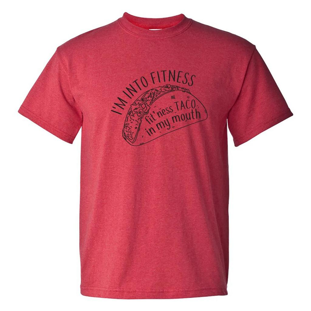 Fitness Taco Funny Basic Cotton T-Shirt