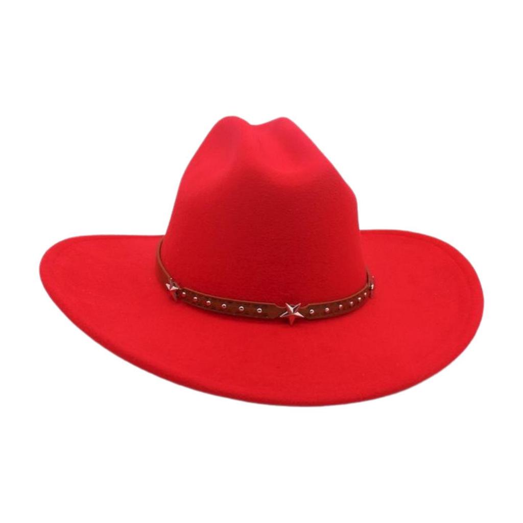 Jazz Hat Lady Fried Street Concave Shape Internet Celebrity Top Hat New British Style Wide Brim Woolen Fashion Simple Cowboy Hat
