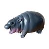 Mini Pygmy Hippopotamus Statue Lovely Hippo Resin Figurines  Fans Collection