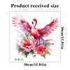 Pink Flower Flamingo Toilet Sticker Bathroom Ceramic Tile Corridor Entrance Background Decoration Wall Sticker