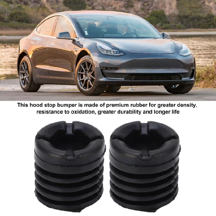 Gummi-Motorhauben-Stopper-Dämpferpolster für Auto 3/Y 2017-2023 1090735-00-C 1 Paar